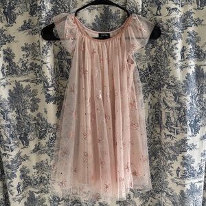 Blush Pink Tulle Kids Dress